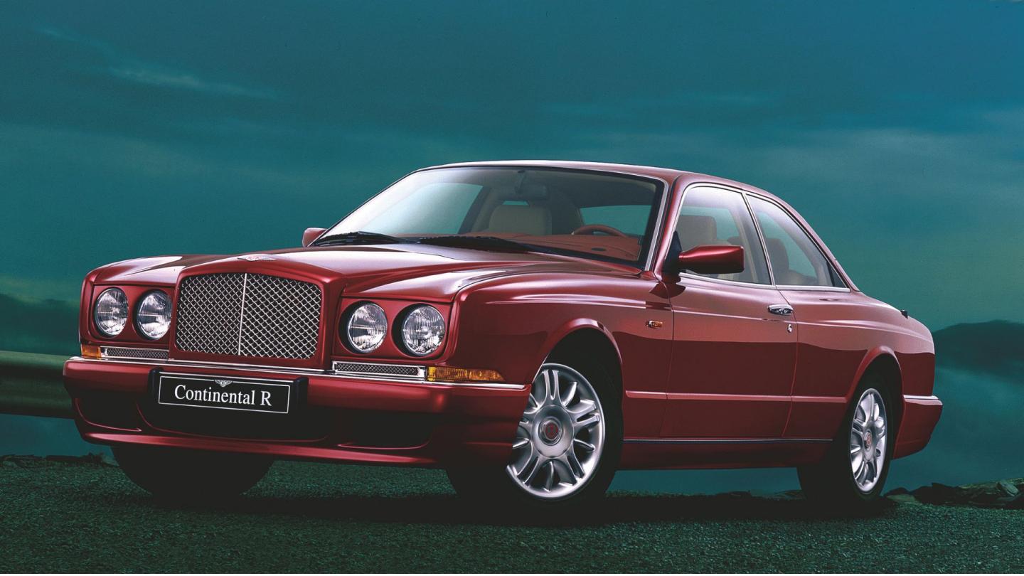 A front three quarter of a red Continental R used in the launch communications of the product