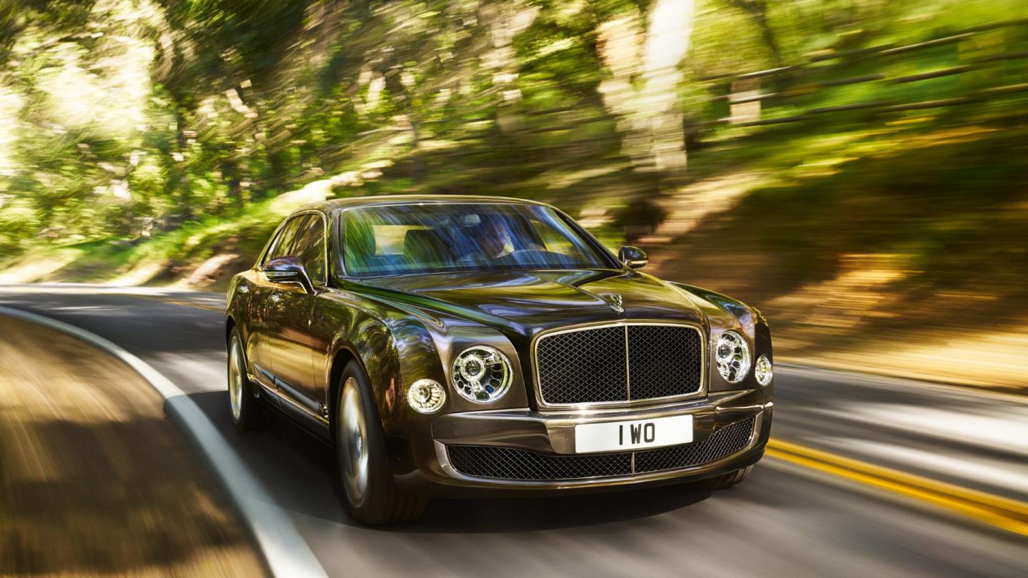 A Mulsanne Speed driving on country roads in the United Kingdom