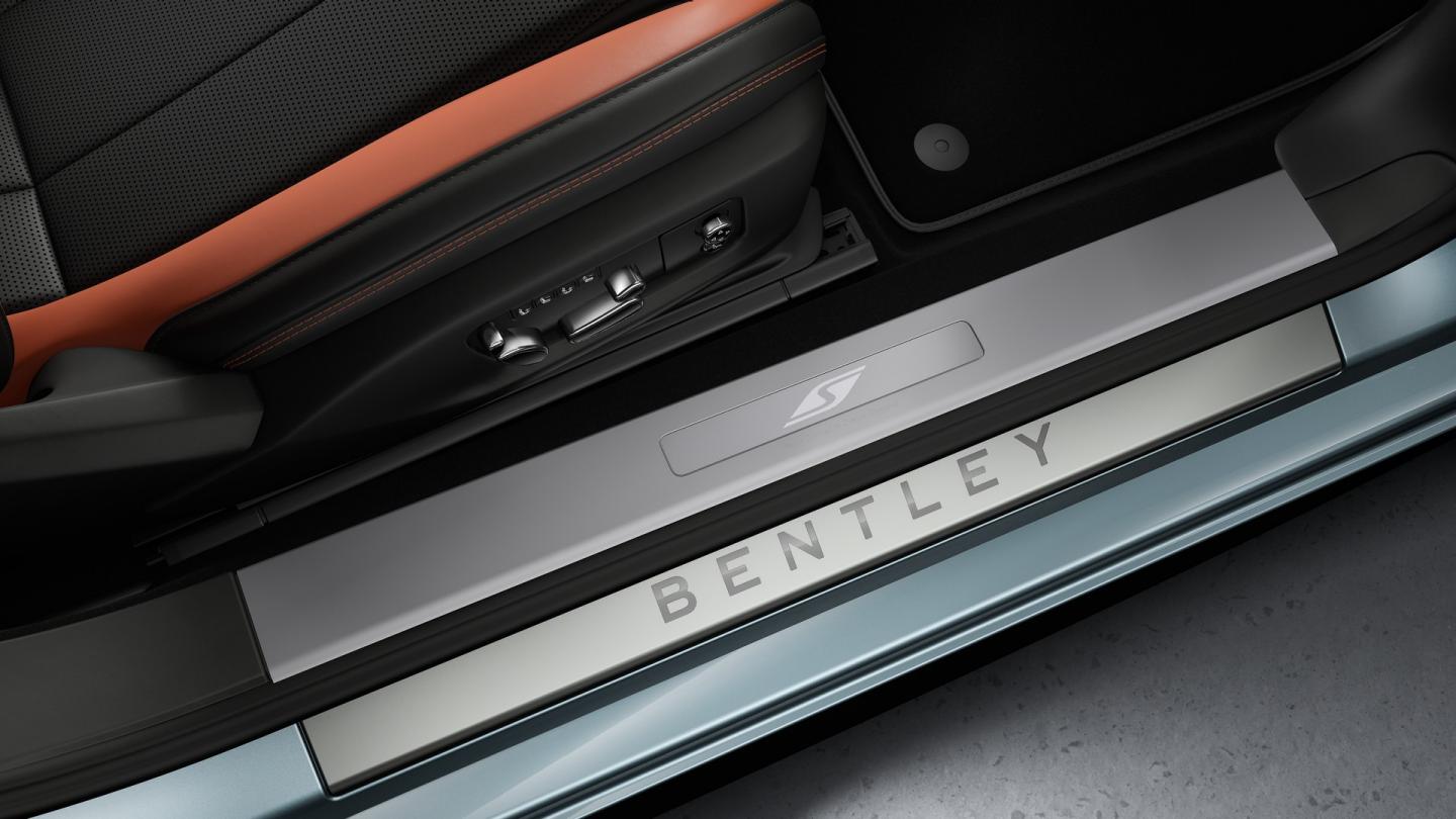 The Bentley Continental GT S treadplate featuring S and Bentley badging.
