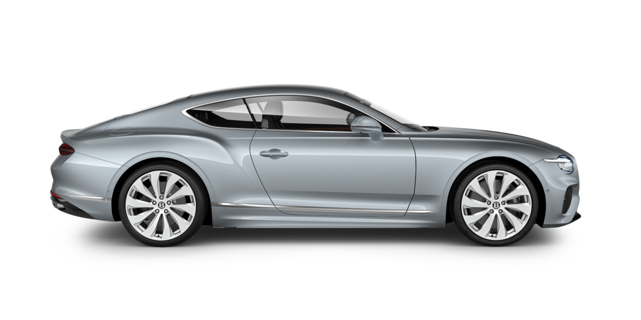 Side profile of a Continental GT in Moonbeam exterior colour