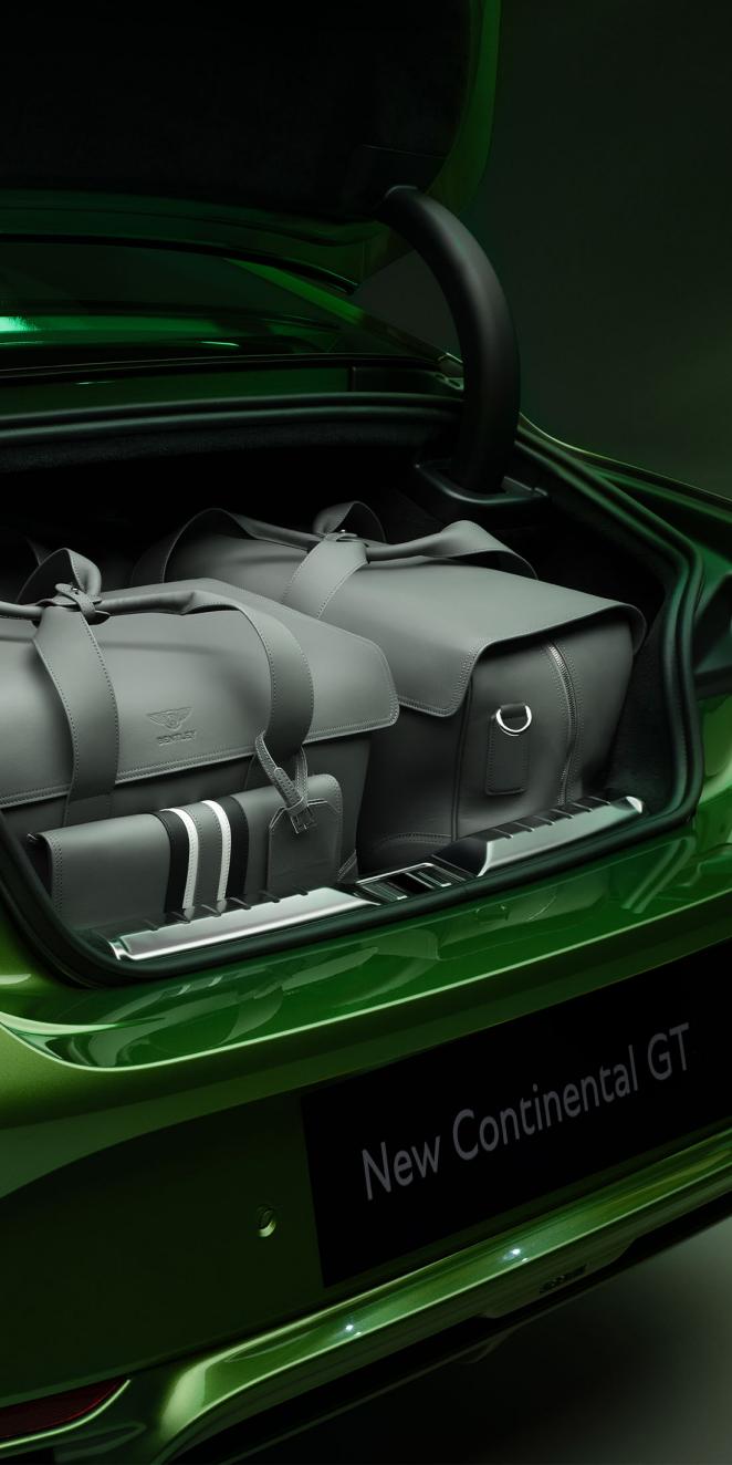 The new Leather Luggage set designed for the new Bentley Continental GT Speed