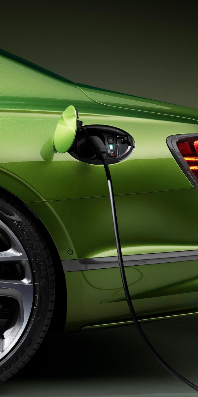 New Flying Spur speed hybrid charging port